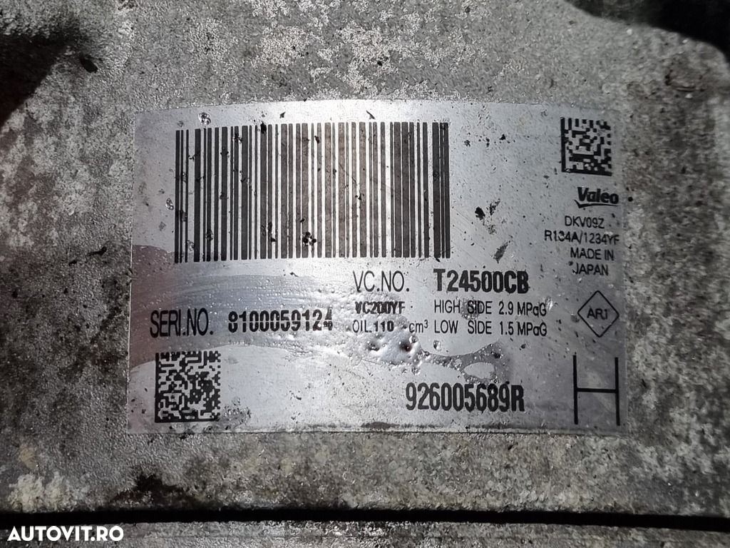 Compresor clima Dacia Duster II 1.6 Benzina 2018 - 2021 H4M 738 (1181) 926005689R - 4