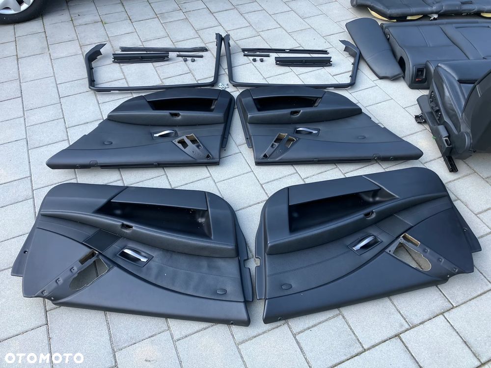 FOTELE KANAPA BOCZKI BMW E60 E61 TOURING KOMBI CZARNA SKÓRA WENTYLOWANA KOMFORT WENTYLE WENTYLOWANE KOMFORTY PRZED LIFT RARYTAS STAN PERFEKCYJNY!!! CZARNE ELEKTRYCZNE ROLETKI PRZECIWSŁONECZNE ROLETY DRZWI - 16
