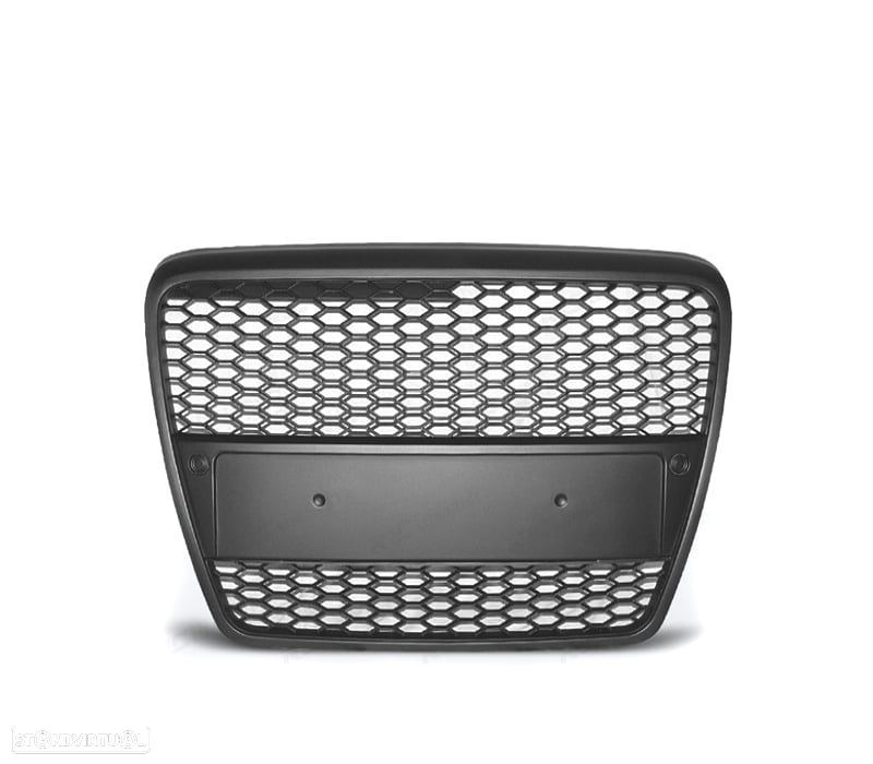 GRELHA FRONTAL AUDI A6 4F 04-08 LOOK RS6 PRETO - 3