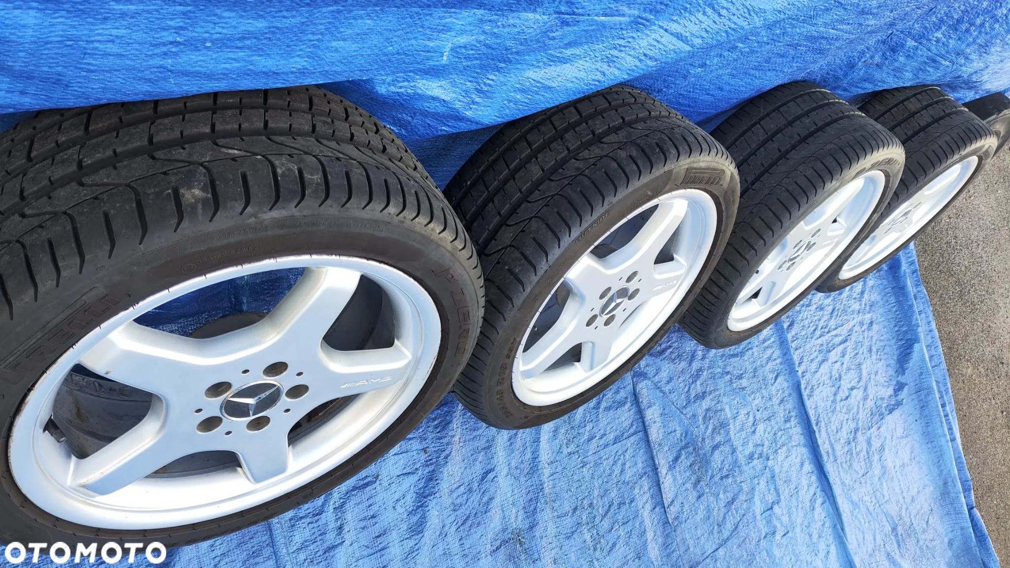 FELGI ALUMINIOWE ALUFELGI OPONY KOŁA 8.5J 9.5J 18 AMG ORYGINAŁ A2304012002 A2304012102 MERCEDES SL R230 W230 - 2