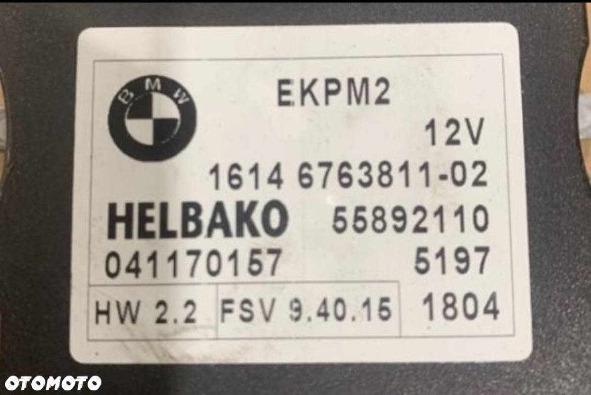 6763811 Moduł pompy paliwa helbako bmw 5 e60 e61 - 3