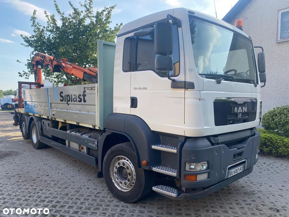 MAN TGA 26.390 / HDS TEREX ATLAS 165.2E / WYSIĘG 123m / PILOT / ROTATOR / BLOKADA MOSTU / SKRĘTNA I PODNOSZONA OŚ / IMPORT FRANCJA - 7