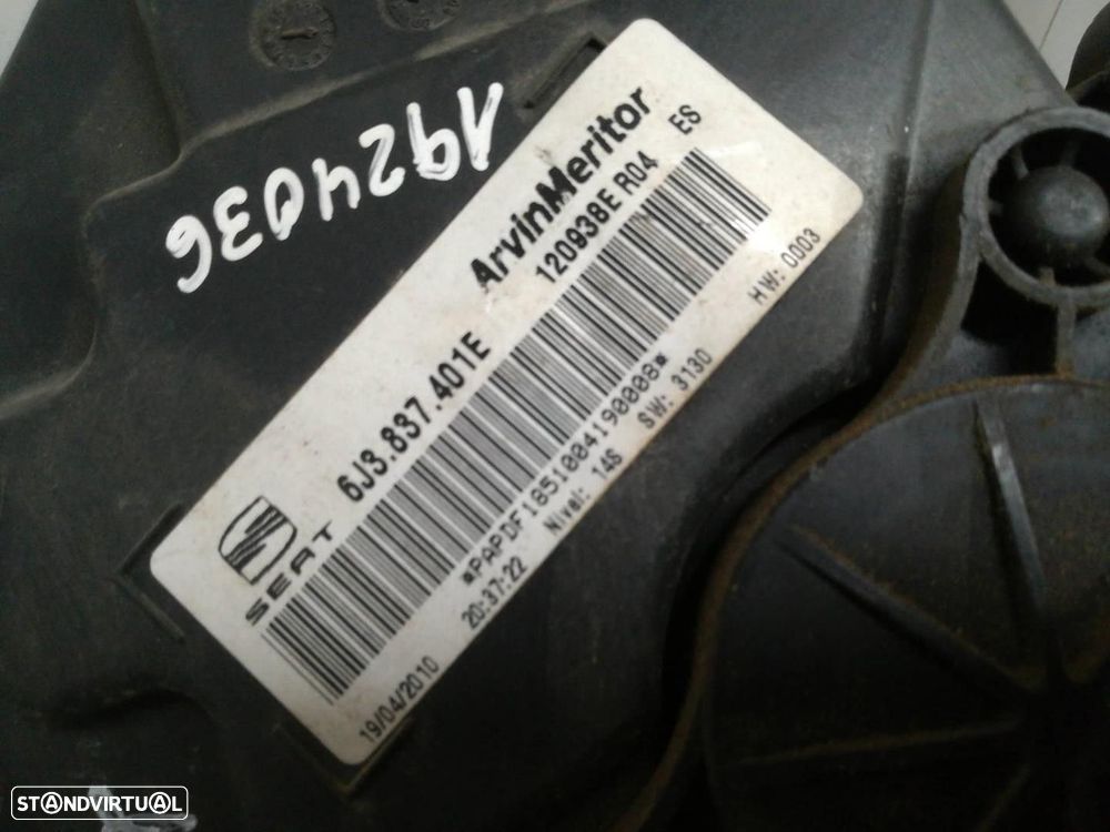 ELEVADOR DE VIDRO FRONTAL ESQUERDO SEAT IBIZA IV SPORTCOUPE 2010 -6J3837401E - 1