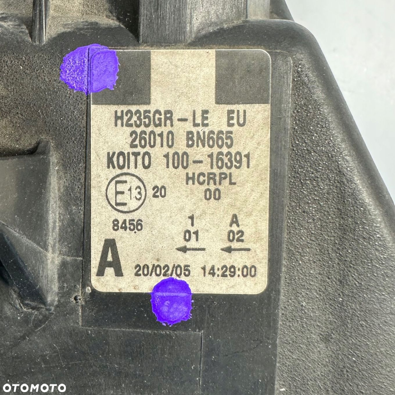 Lampa przednia PRAWA NISSAN ALMERA N16 H235GR-LE - 5