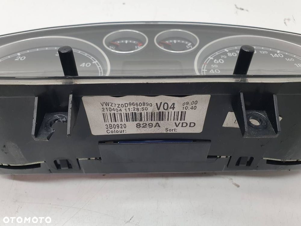 LICZNIK ZEGARY 3B0920829A VW PASSAT B5 LIFT 1.9 TDI 101km EUROPA FIS - 5