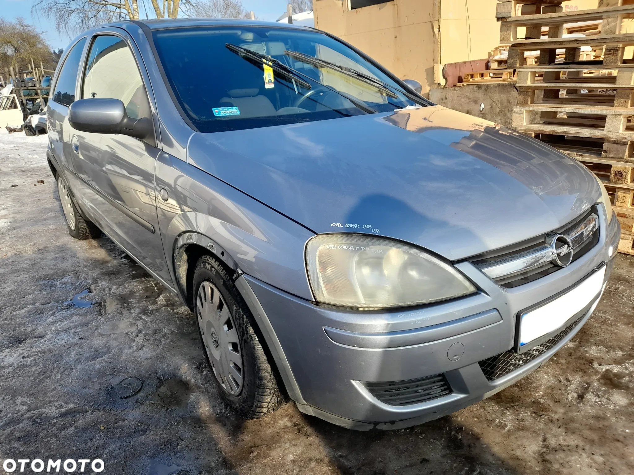 OPEL CORSA C DRZWI PRAWY PRAWE PRZÓD PRZEDNIE 4AU Z163 WERSJA 3-DRZWIOWA - 14