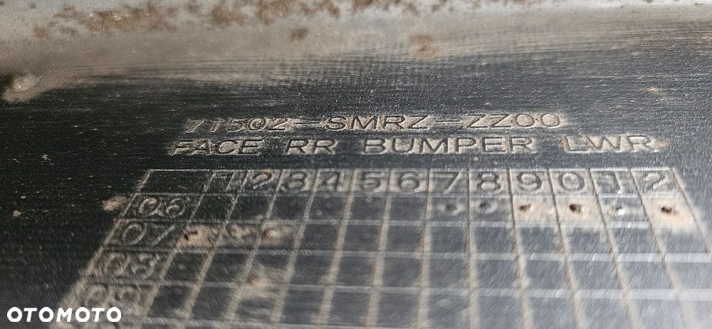 HONDA CIVIC UFO VIII TYPE R DOKŁADKA ZDERZAKA TYŁ DYFUZOR 71502-SMRZ-ZZ00 - 5