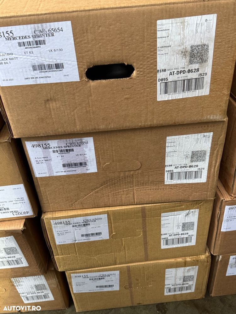 Vând jante aliaj negre Borbet Mercedes sprinter 6x130 pe 16” - 3