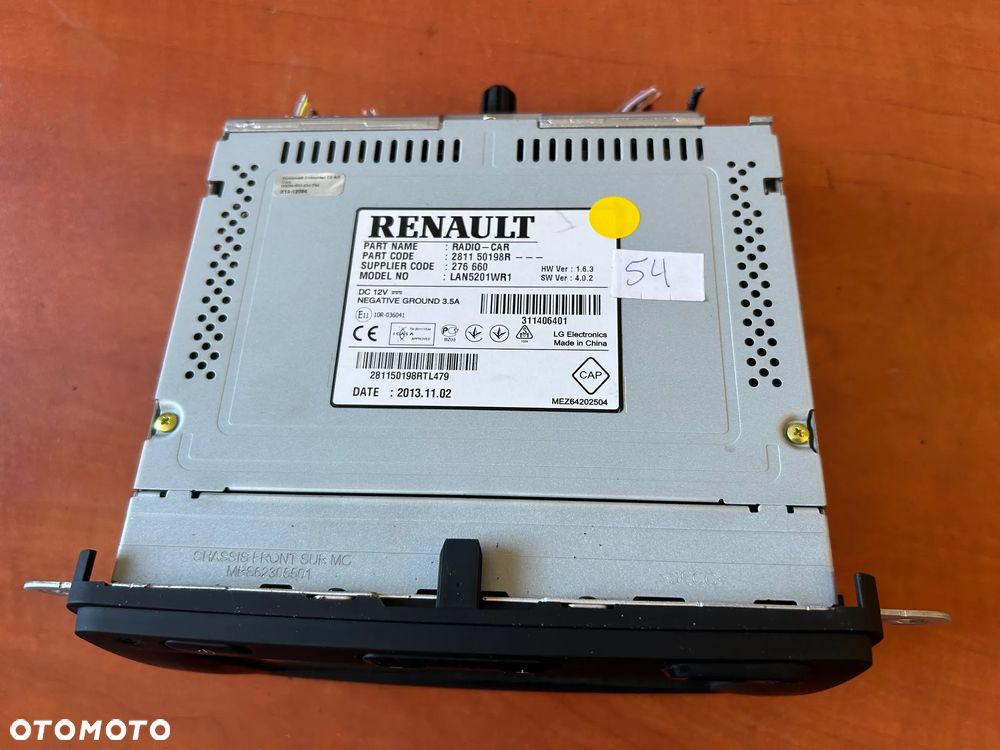 NAWIGACJA EKRAN MONITOR WYŚWIETLACZ 281150198R RENAULT CAPTUR I TRAFIC III - 3