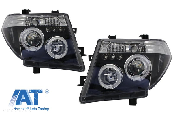 Faruri Angel Eyes Nissan Navara D40 (2004-2009) Nissan Pathfinder R51 (2005-2008) Negru