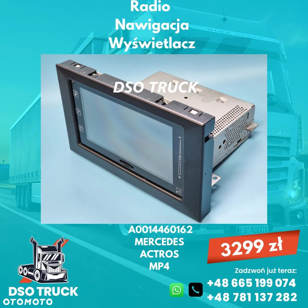 Radio Nawigacja Ekran Wyświetlacz A0014460162 MERCEDES ACTROS MP4 - 1