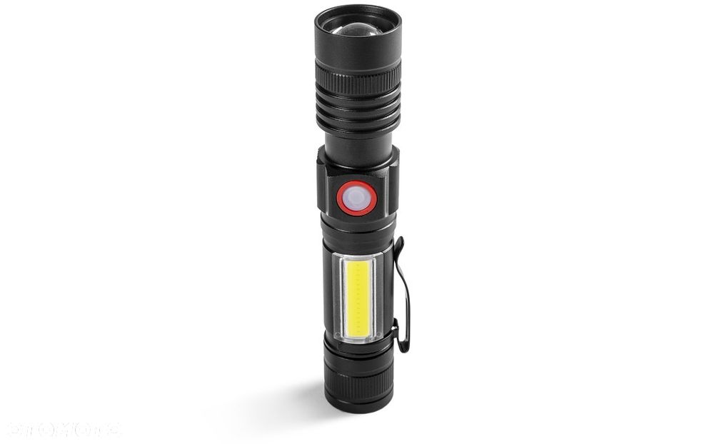 Latarka LED Z magnesem, klipsem i dwoma diodami. - 2