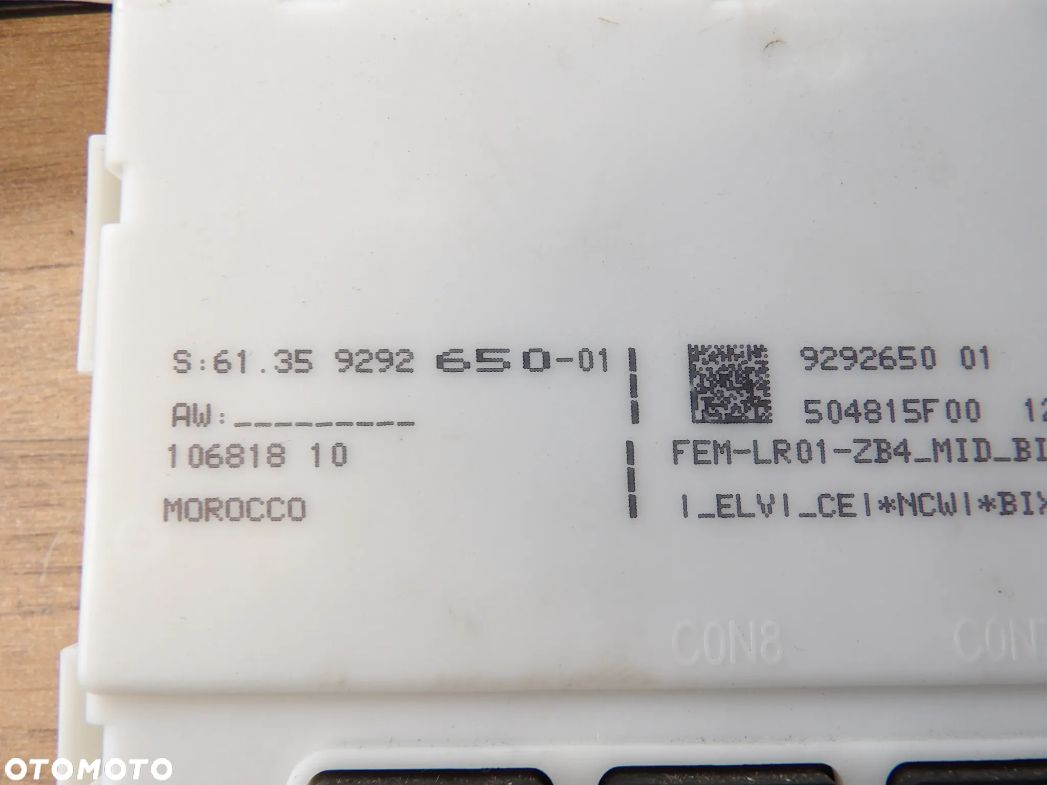 BMW - F30 - KOMPUTER , STEROWNIK FEM - 9292650 - 2