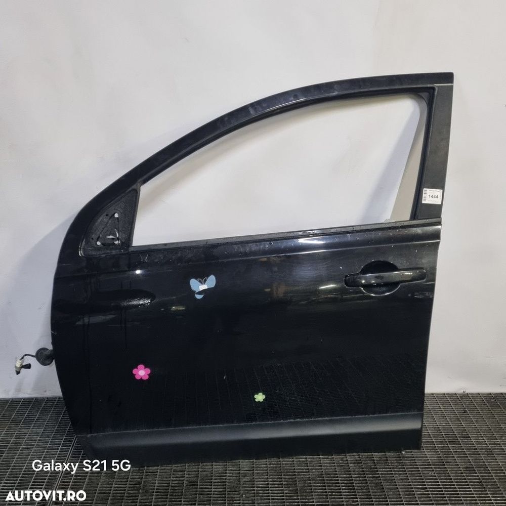 Usa Stanga Fata Nissan Qashqai Facelift 2010 - 2013 SUV 4 Usi BLACK Metalizat Z11 (1444) - 1