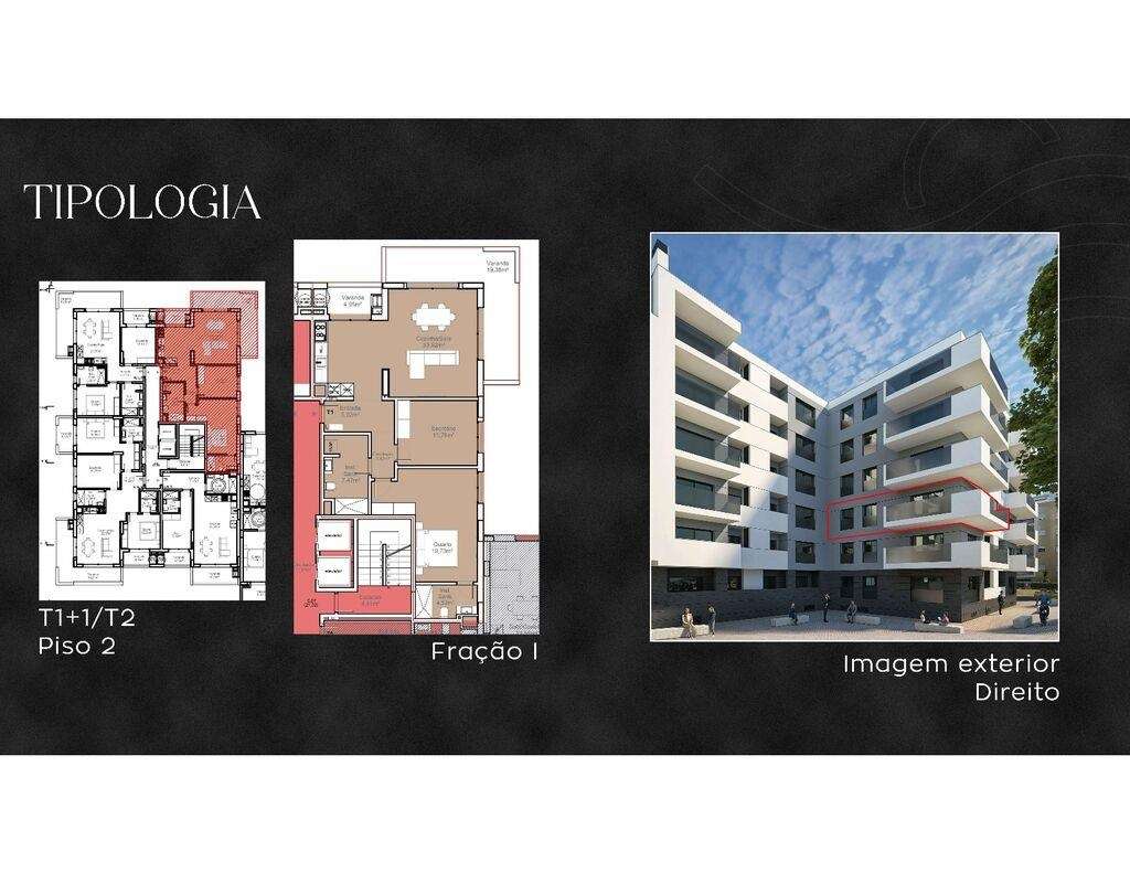 Apartamento T2 em Armação de Pêra de 124,00 m2