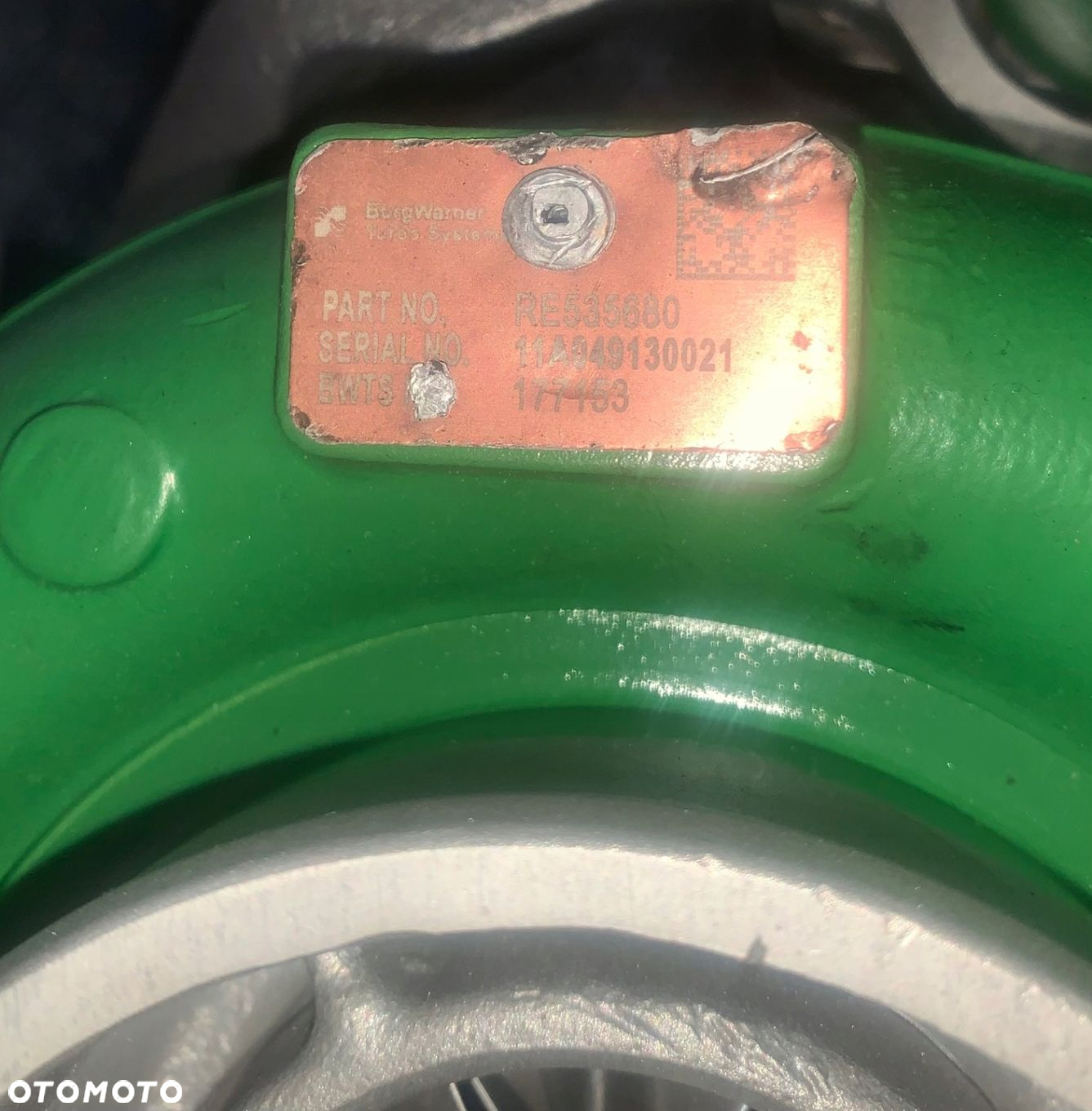 Turbosprężarka John Deere RE535680 Rabat 1000OPIS - 3