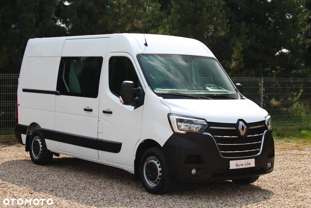 Renault Master L2H2 2.3dCi 135KM/ BRYGADÓWKA/DOKA 6-CIO OSOBOWA/ HAK/ KLIMA/ TEMPOMAT/ SALON POLSKA/ PIERWSZY WŁAŚCICIEL/ FV 23%/ BARDZO ZADBANY !!! - 2