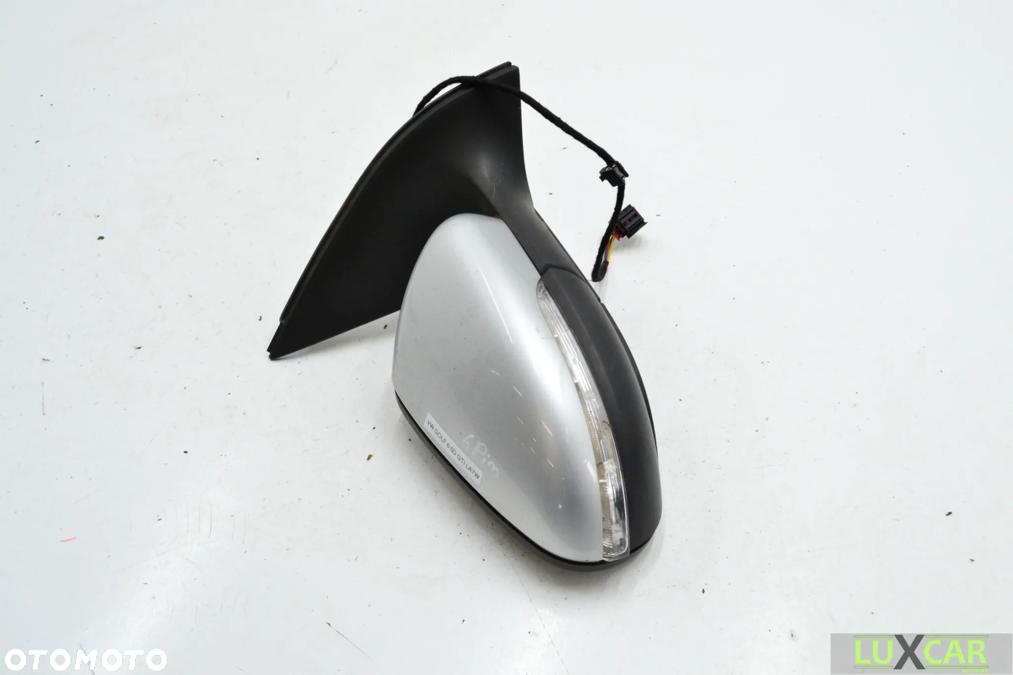 VW GOLF VI 6 GTI LUSTERKO PRAWE SREBRNE LA7W GORLICE - 3