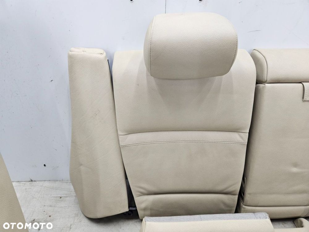 Fotele BMW E92 Coupe 04-12r. M-pakiet Sportseast kanapa tylna ANGLIK KOMPLET skóra beżowa CREMEBEIGE - 12