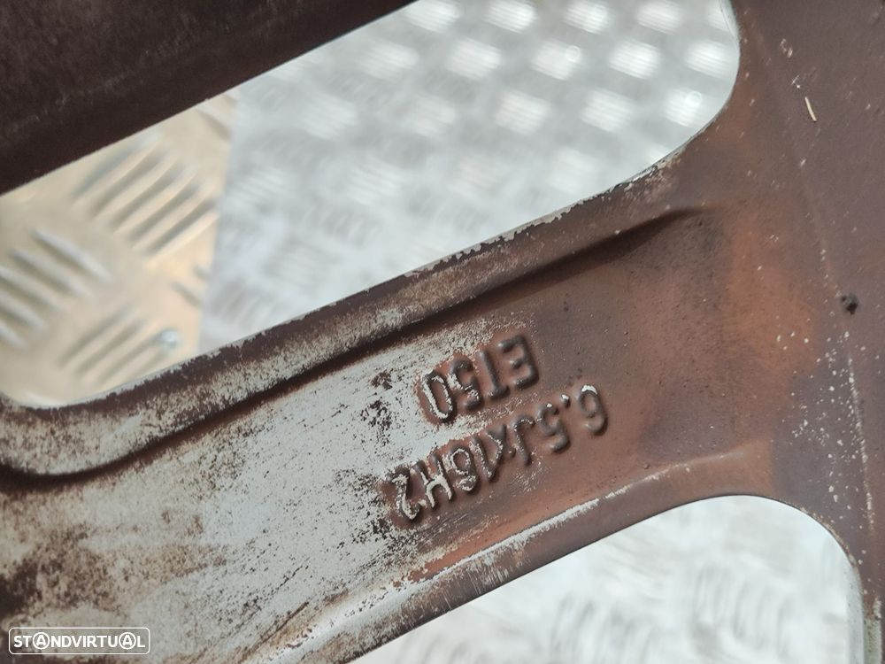 Conjunto de jantes 17 Cleveland Borbet Volkswagen Touran 1T3 2° Facelift 2010 a 2015 6,5J ET50 5x112 Original - 10