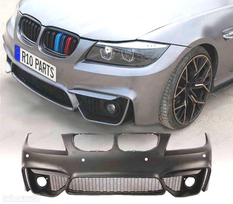 PARA-CHOQUES FRONTAL BMW E90 E91 08-12 LOOK M4 PDC GRELHAS NEVOEIRO - 1