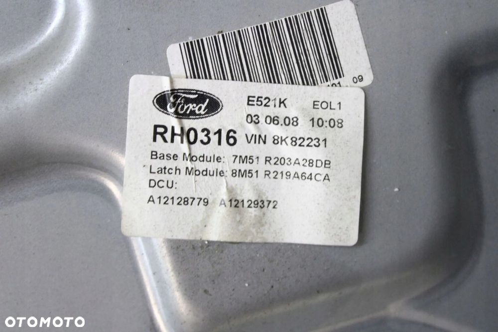 FORD KUGA I MK1 2008R- PODNOŚNIK MECHANIZM SZYBY PRAWY PRZÓD PRZEDNI - 3