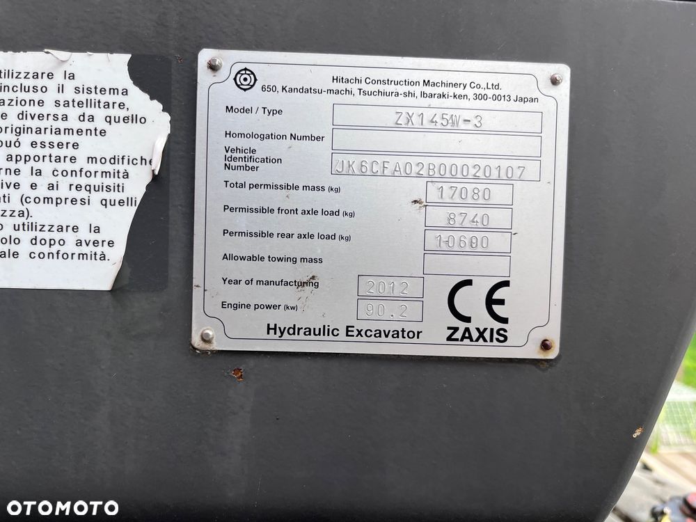 Hitachi ZX145W-3 - 20
