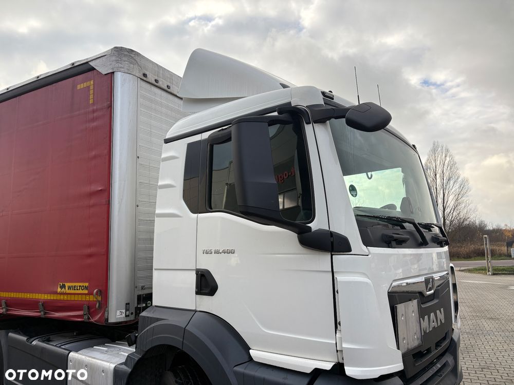 MAN TGS 18.400 / NOWY MODEL / ZESTAW / Z NACZEPĄ DWU OSIOWĄ / WIELTON NS-2 / SERWISOWANY / DO NAUKI JAZDY / AUTO-SZKOŁA / 360 / 500 - 24