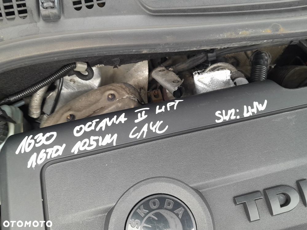 SKODA OCTAVIA II LIFT SILNIK 1.6TDI 16V 105KM DIESEL OZNACZENIE: CAYC - 2