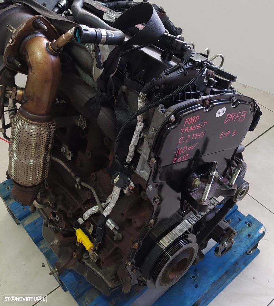 Motor Ford Transit 2.2TDCI 100cv DRFB euro 5 -caixa 6 velocidades CC1R-7002-AD - 8