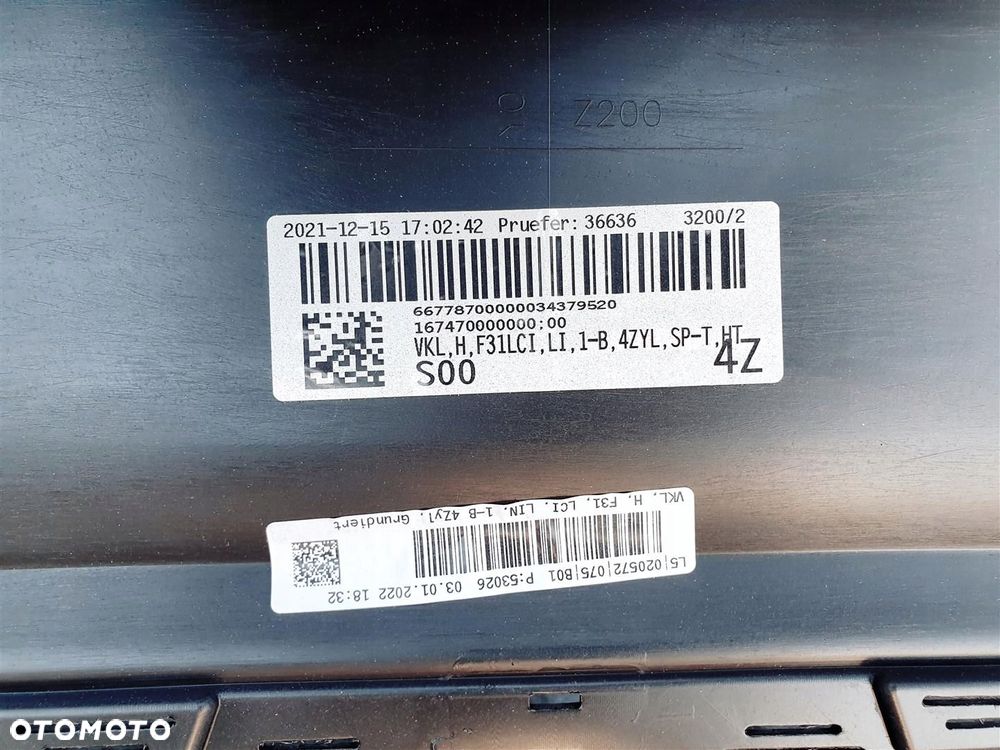 BMW 3 F31 LCI LIFT 15r ZDERZAK TYŁ SPORT LINE ORYGINAŁ - 9