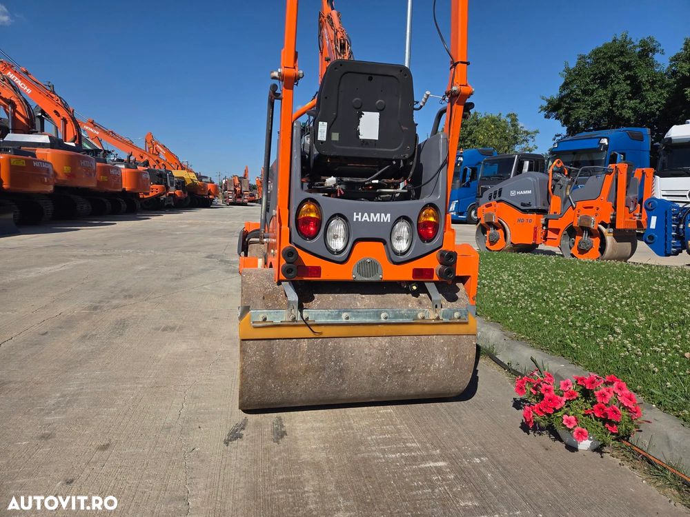 Hamm HD10C, 2019, 667h, latime tambur 1m, Masa operationala 1,5t, motor Kubota 25CP, sistem stropire, produs in Germania, posibilitate leasing 3 ani, STARE FOARTE BUNA-PROMOTIE 19.900 EUR+Tva - 7