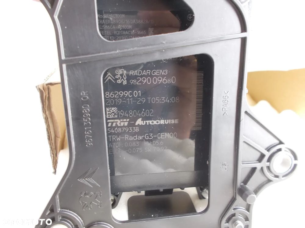 NOWY radar 9829009680 Peugeot 3008 II 5008 - 3