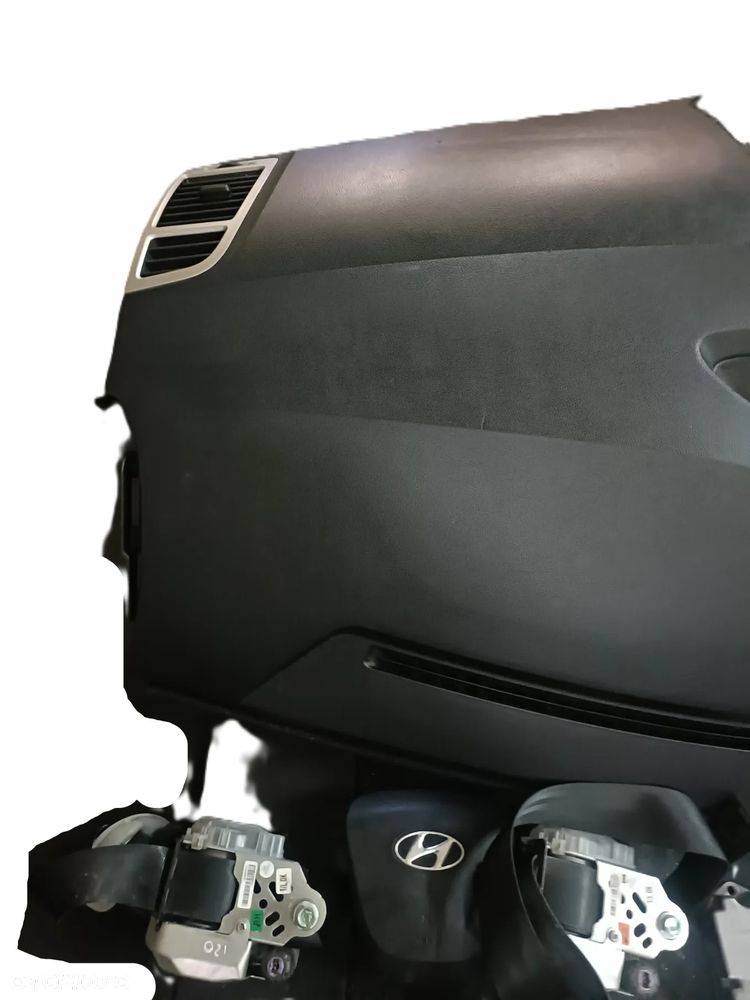 HYUNDAI i20 I 08-12 1,2 B deska rozdzielcza konsola + pasy lewy i prawy przód + moduł * - 4