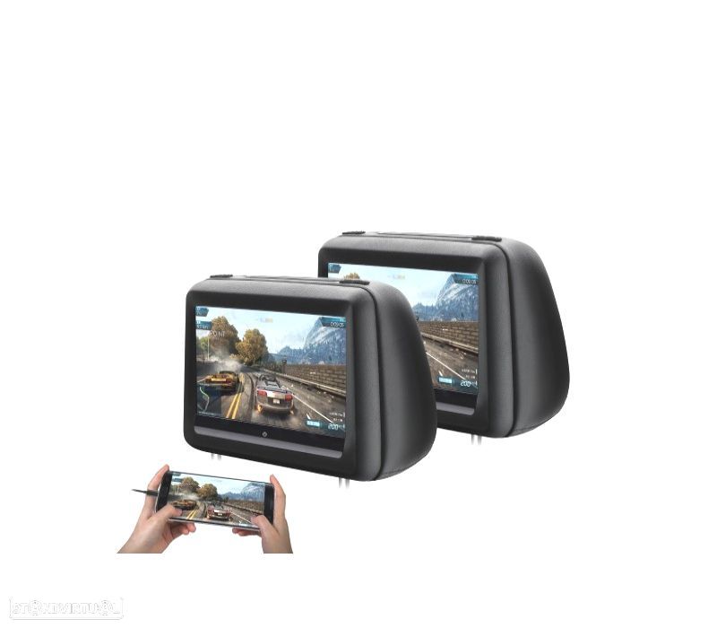 ENCOSTOS DE CABEÇA COM DVD E HDMI LCD 10,1 1080P TACTIL - 6