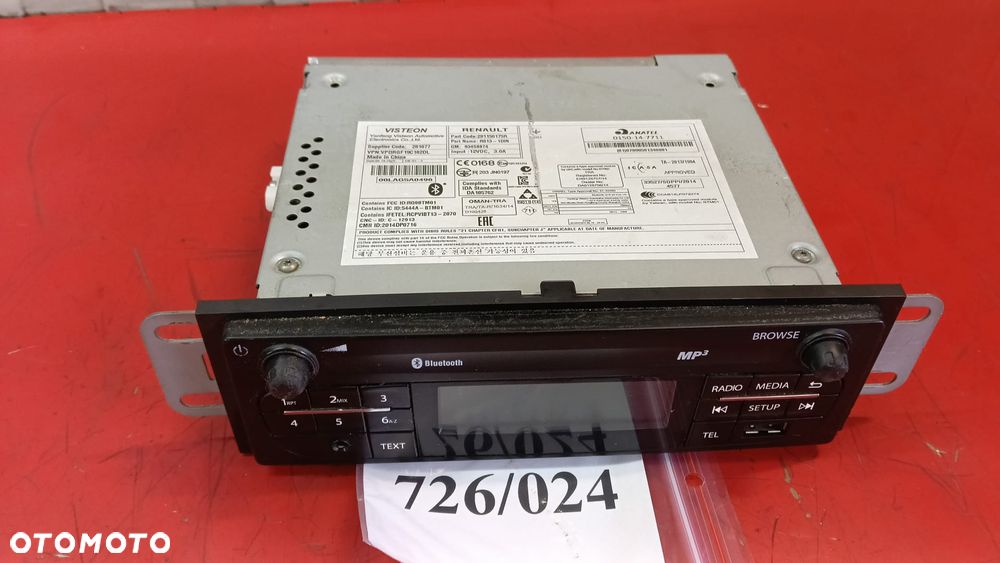 RADIO TRAFIC III VIVARO B PRIMASTAR TALENTO 15- 281156175R NO 726/024 - 1