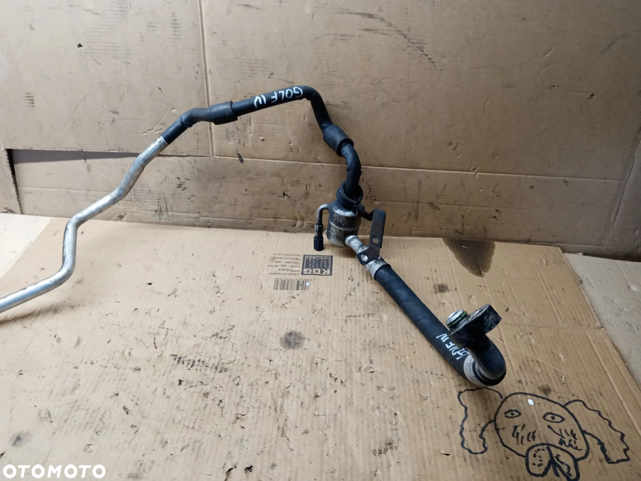 Przewód rurka klimatyzacji klimy VW Golf IV 4 1J1820743P - 3