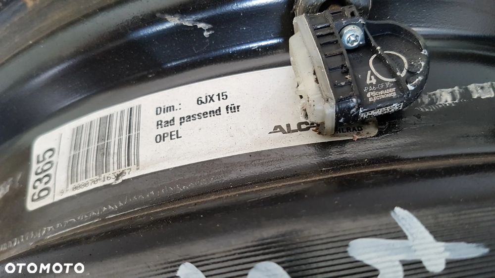 FELGI STALOWE  ORYGINAŁ OPEL5x105 6JX15 ET37 TMPS  ASTRA J  K MOKKA - 14