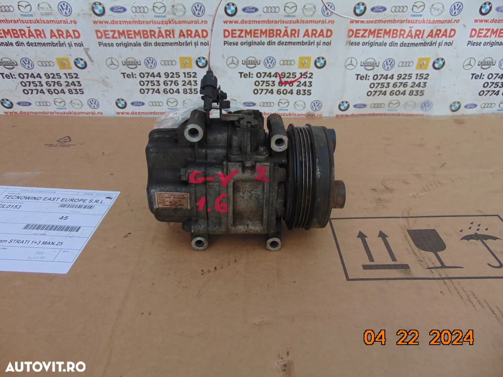 Compresor clima Suzuki Vitara 1.6 2005-2012 Sx4 swfit grand vitara 2 cod ja0 - 1