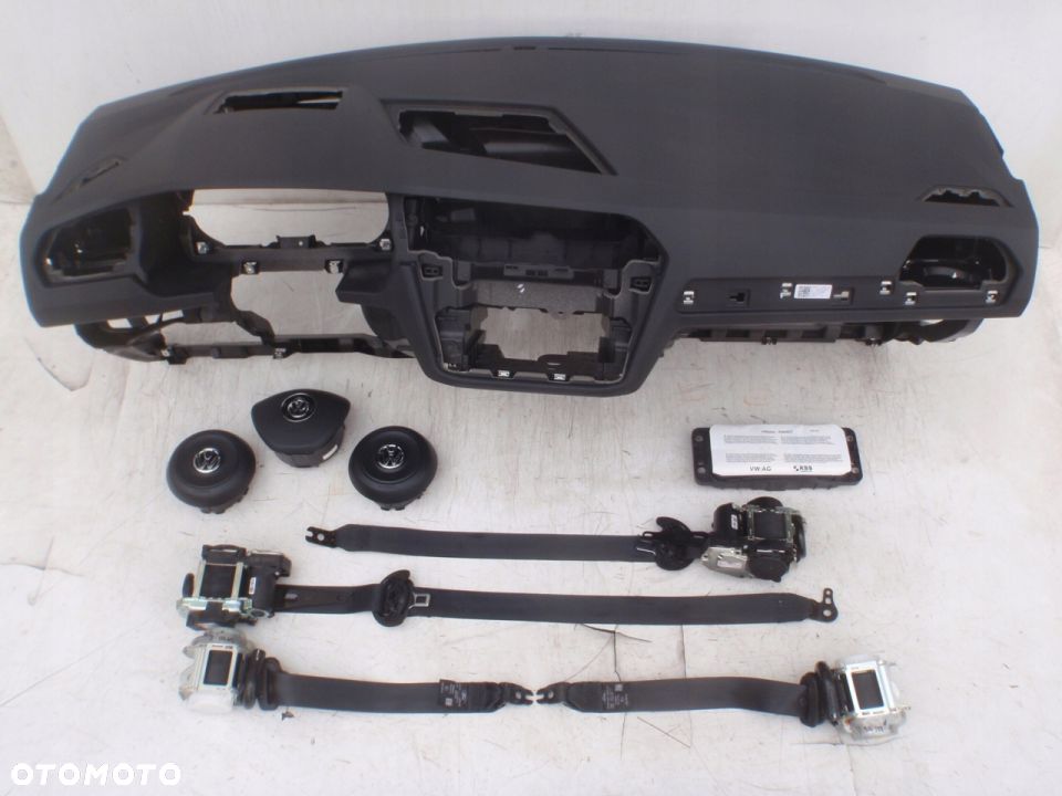 VW TIGUAN 5NA DESKA Head Up KONSOLA KOKPIT PULPIT PÓŁKA PARAPET PODUSZKI POWIETRZNE KIEROWCY PASAZERA KOLAN AIRBAG PODUSZKA POWIETRZNA PASY PAS regeneracja NA WYMIANĘ OD REKI na MAGAZYNIE - 2