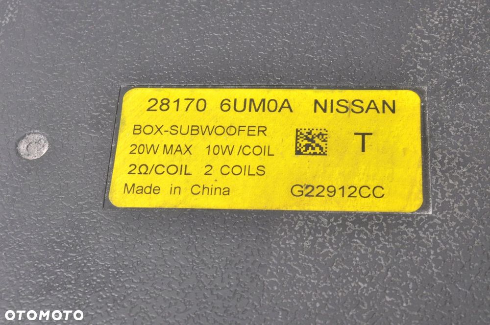 NISSAN X-TRAIL T33 SUBWOOFER GŁOŚNIK 281706UM0A 23R - 3