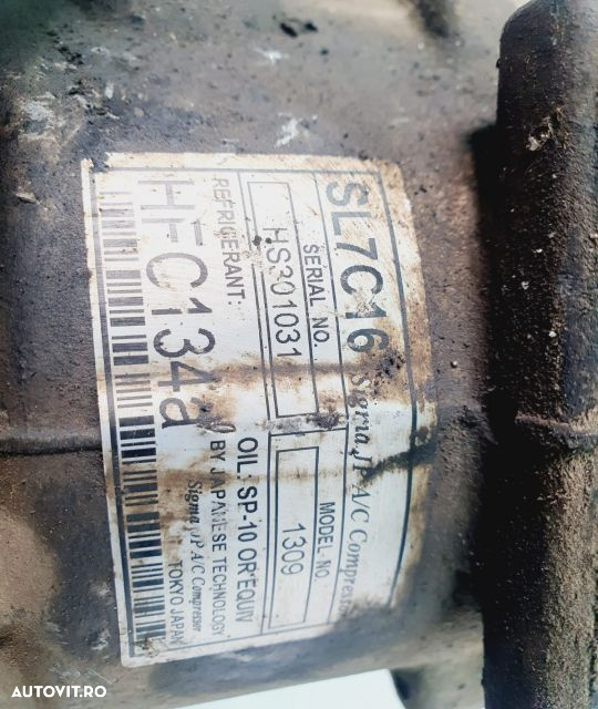 Compresor clima AC hs301031 hs301031 1.4 hdi KFT Peugeot 207 1 (facelift) seria - 7
