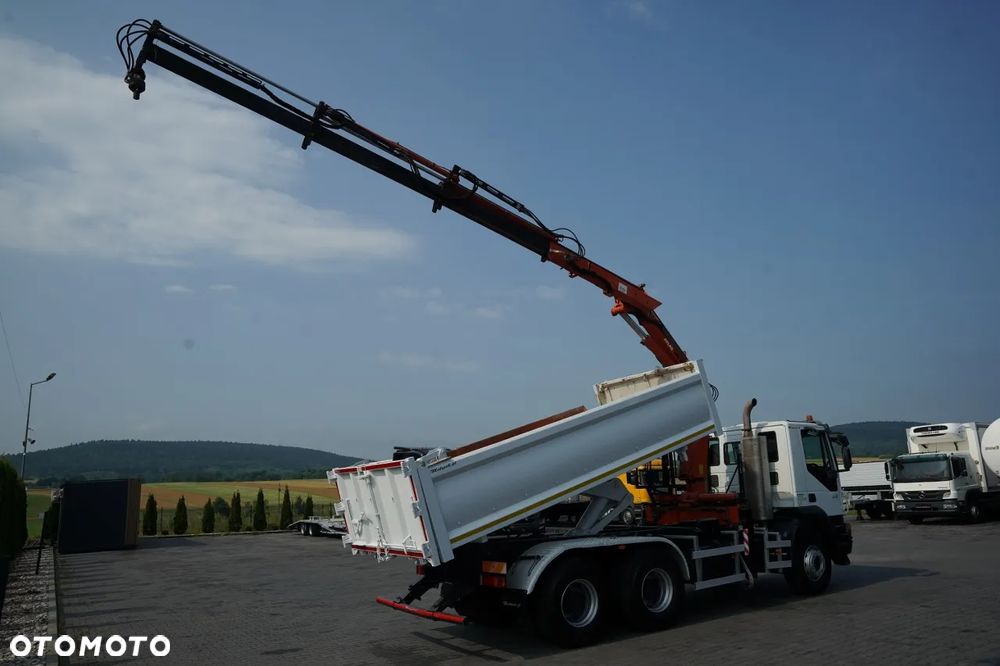 Iveco TRAKKER 410 / 6X4 / 2 STR. WYWROTKA + HDS ATLAS 125.2 /  HYDROBURTA / ROTATOR / MANUAL / EURO 5 EEV / - 5