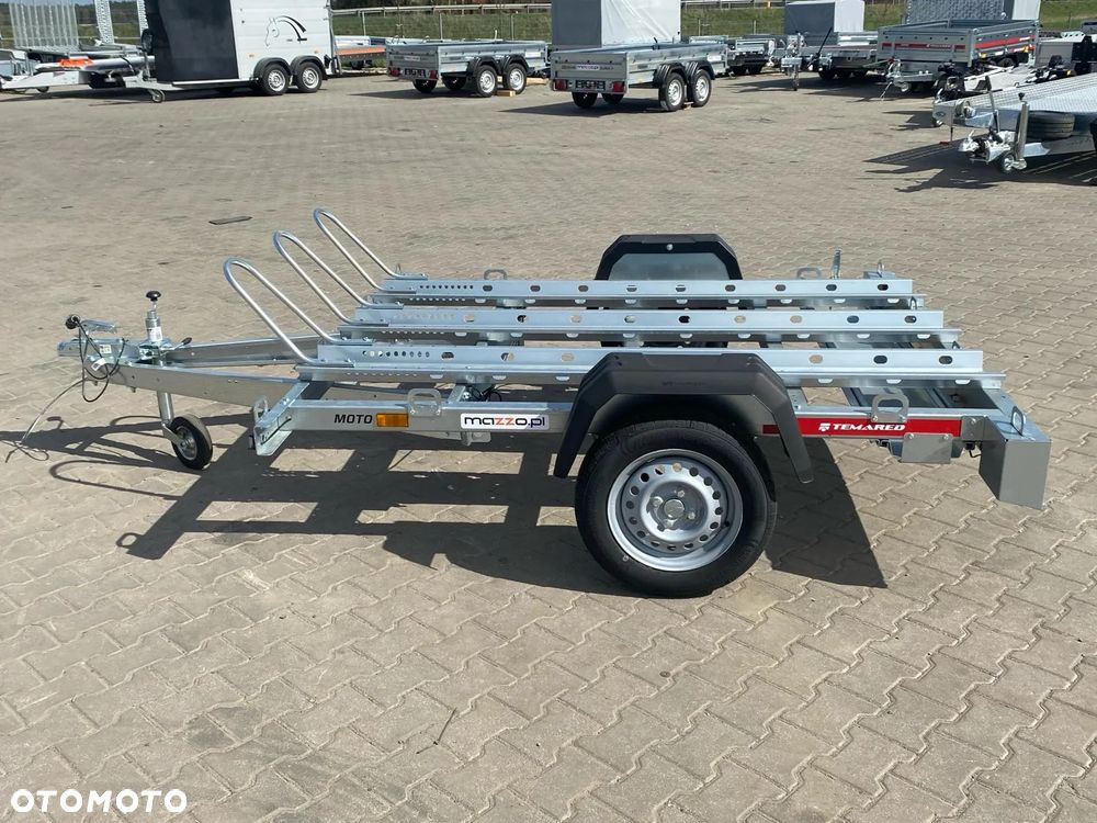 TEMARED DOSTAWA Przyczepa motocyklowa 230x155cm DMC750kg na 3 motory UCHYLNA - 11