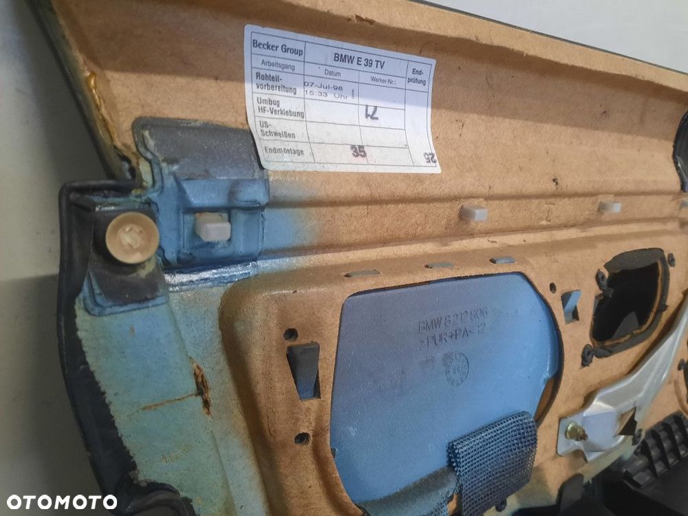 BMW 520 I E39 95-00 TAPICERKA DRZWI PRZÓD PRAWA 8212806 - 7