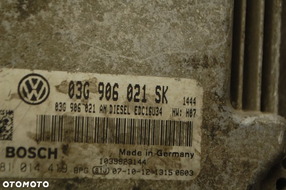 STEROWNIK KOMPUTER SILNIKA 03G906021SK 1.9 TDI SKODA OCTAVIA II AUDI VW SEAT - 3