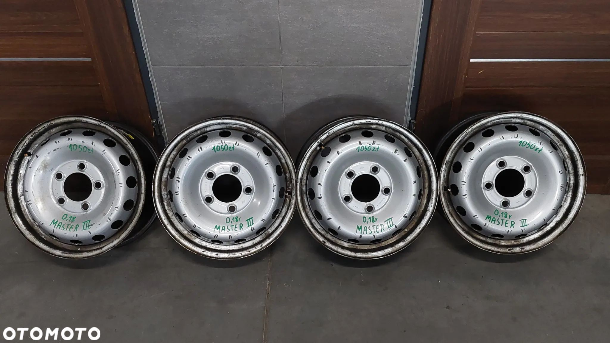 FELGI STALOWE RENAULT MASTER III 3 KOMPLET 16 CALI 5X130 6,5 J ET50 R 2018 NR 403000037R - 1