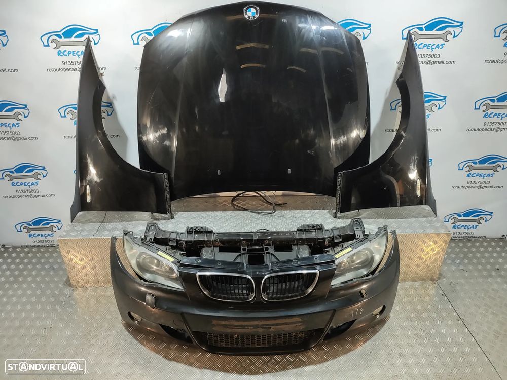 FRENTE COMPLETA BMW SERIE 1 E87 PACK M E81 CAPOT PARACHOQUES GUARDA-LAMAS OTICAS XENON RADIADOR VENTILADOR FRENTE FIBRA REFORÇO - 7