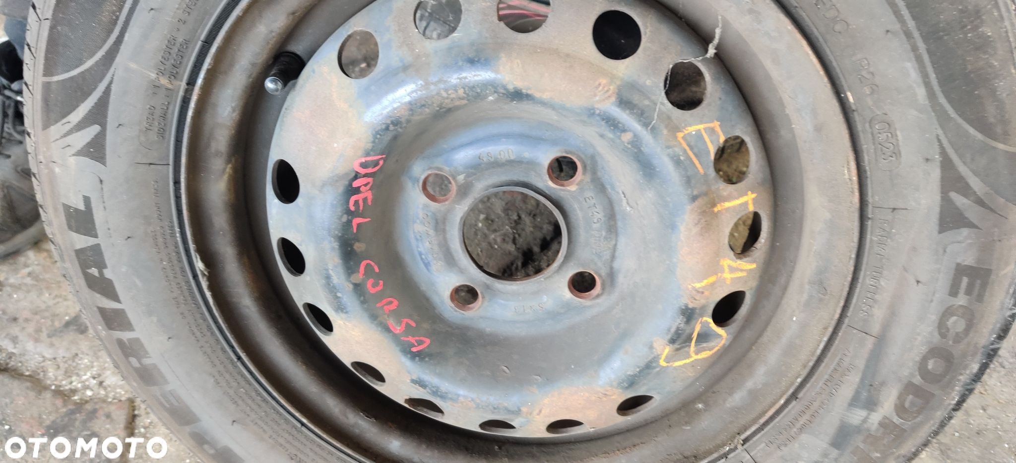 KOŁA FELGI STALOWE 13 CALI OPONY LATO ŁADNE DAEWOO LANOS OPEL CORSA C 4X100 ET49 175/70/13 - 7