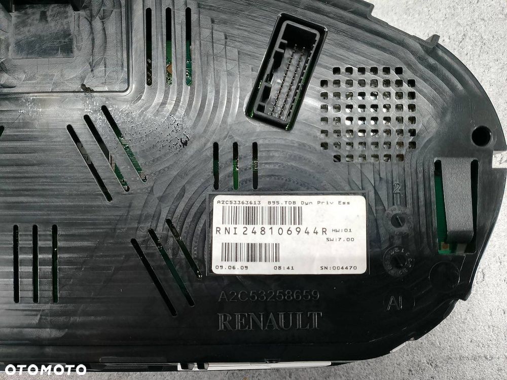 LICZNIK RENAULT MEGANE III 248106944R  A2C53363613  1.4 TCE - 4